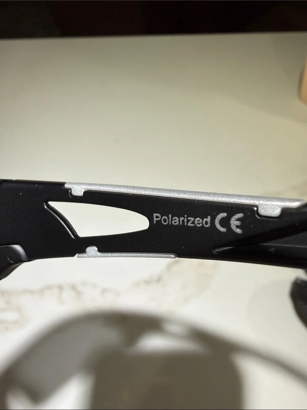 SUNGLASSES, Polarized Black with Gray detail